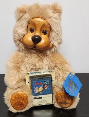 Vintage Robert Raikes Original 17019 Kevi Bear Wooden Face Doll w/ Tags& Signed